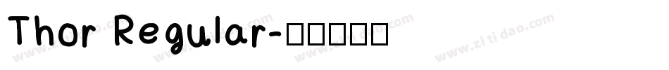 Thor Regular字体转换